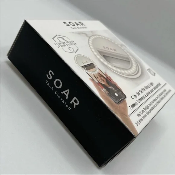 Soar LED RING LIGHT Cell Phone Clip On New In Box - Picture 2 of 7